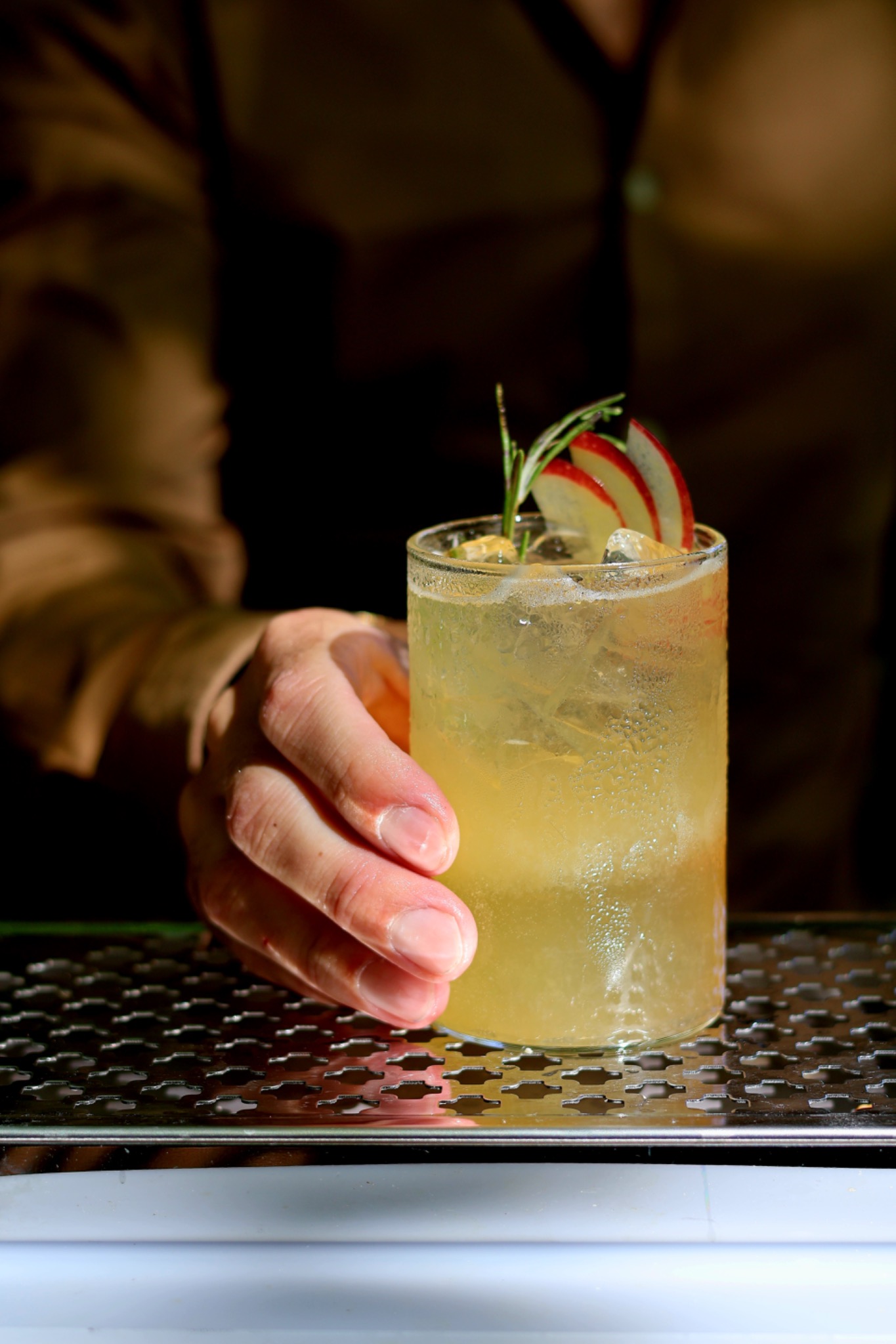 Apple cocktail close-up